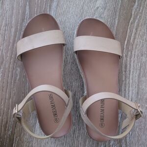 Dream Pairs Women's Cream Sandals